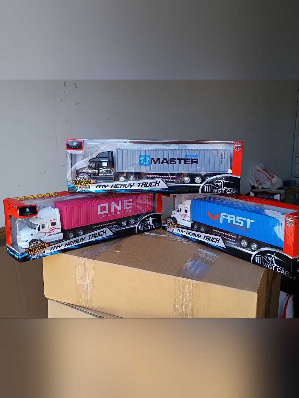 Package Of 3 Peterbilt Semi Trucks